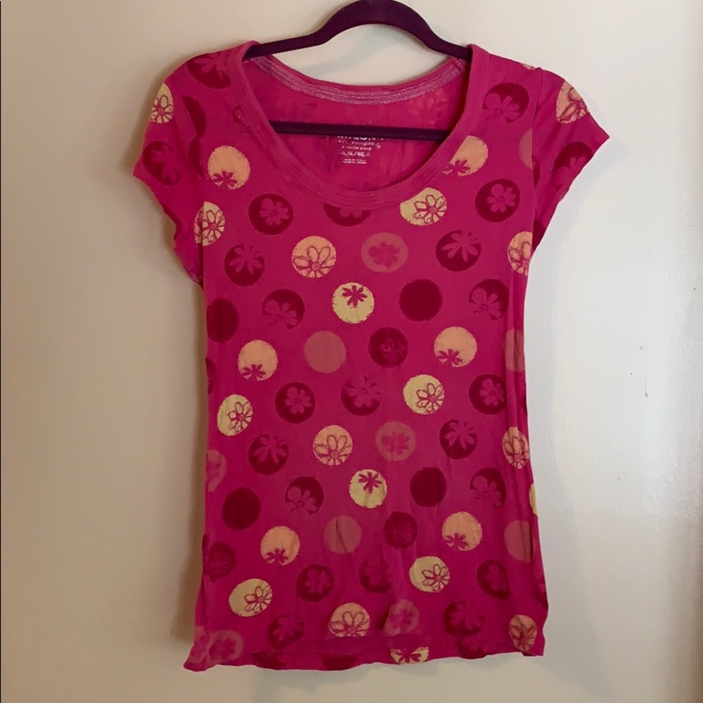 Arizona Floral Circle Scoop Neck Tee